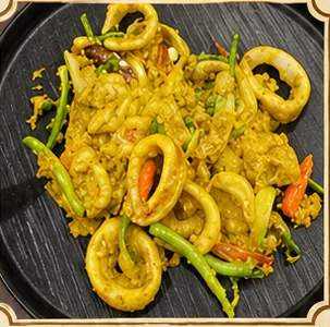 Seafood Curry Powder Stir-Fry
