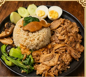 Stewed Pork Leg with Rice