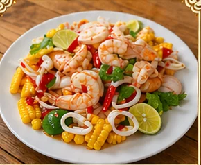 Spicy Seafood salad