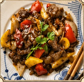 Beef with Black Pepper