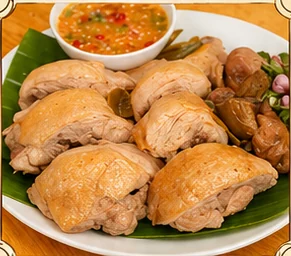 Steamed Chicken with Herbs
