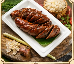 Lao Sausage and Sticky Rice