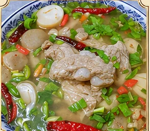 Hot & Sour Pork Ribs Soup