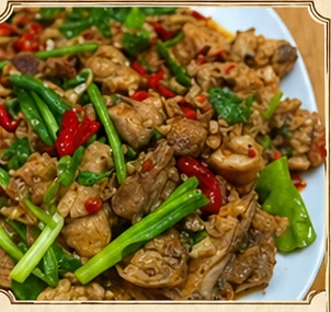 Steamed Chicken in Broth