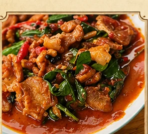 Stir-Fried Pork in Rich Red Curry Sauce