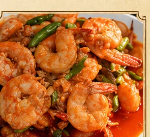 Wok-Fried Prawns with Fiery Bird’s Eye Chili